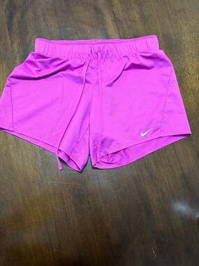 Nike hot pink shorts dri fit size small
